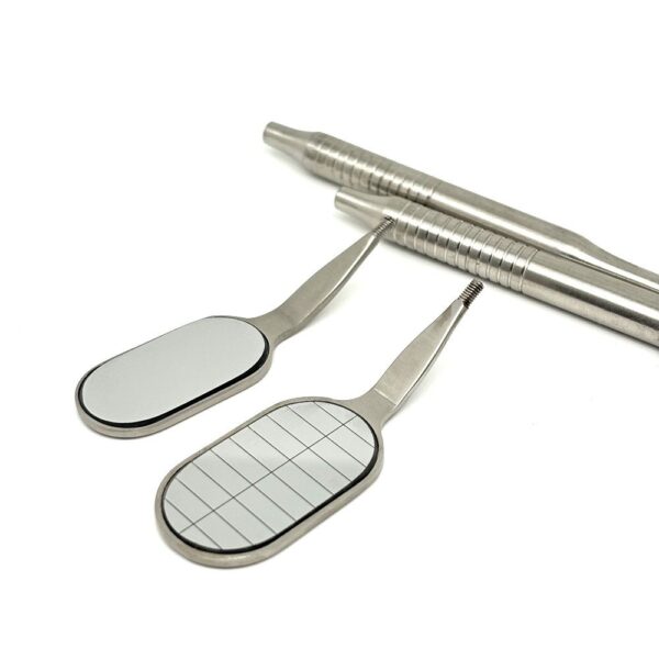 Oval shape mouth mirror with rhodium coated